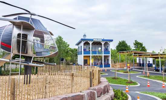 Police Station with GoKart Course