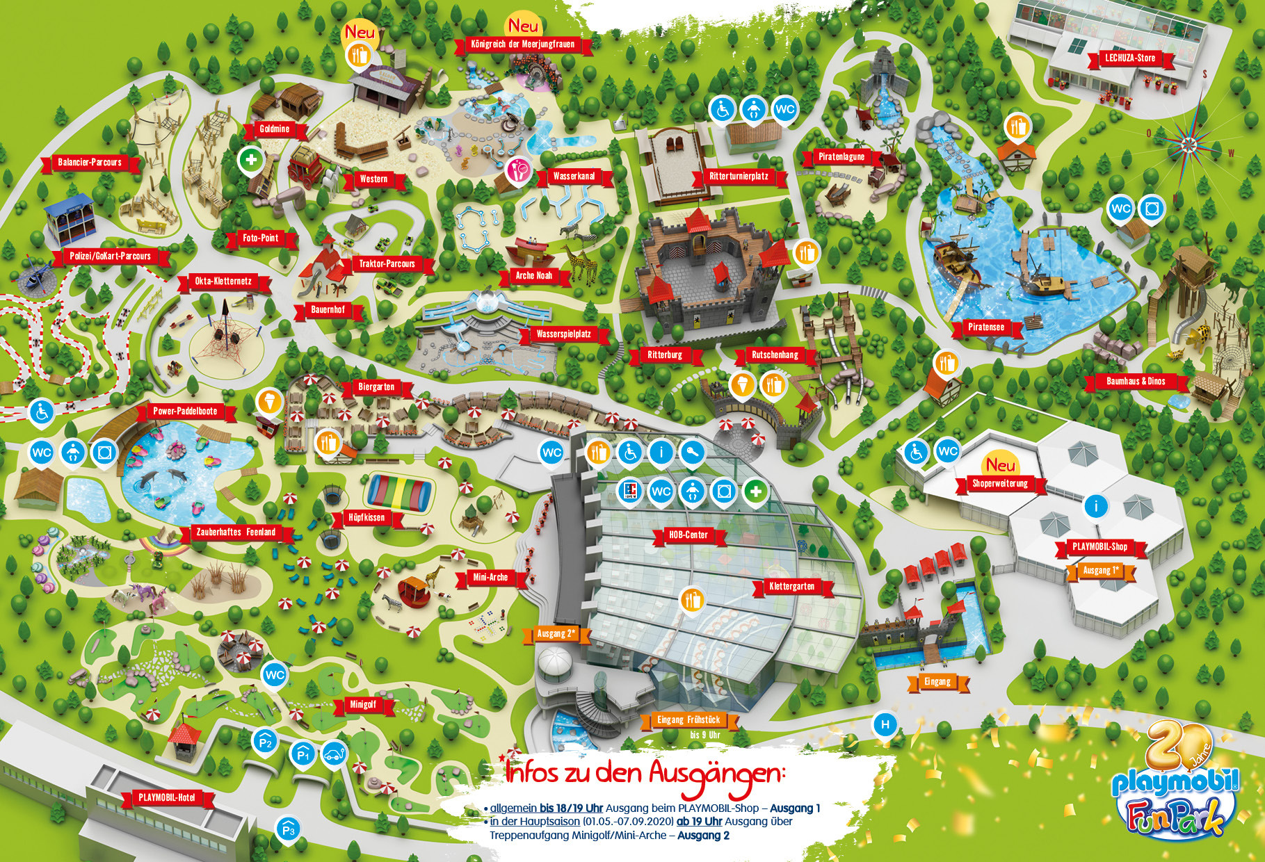 PLAYMOBILFunPark Lageplan Playmobil FunPark
